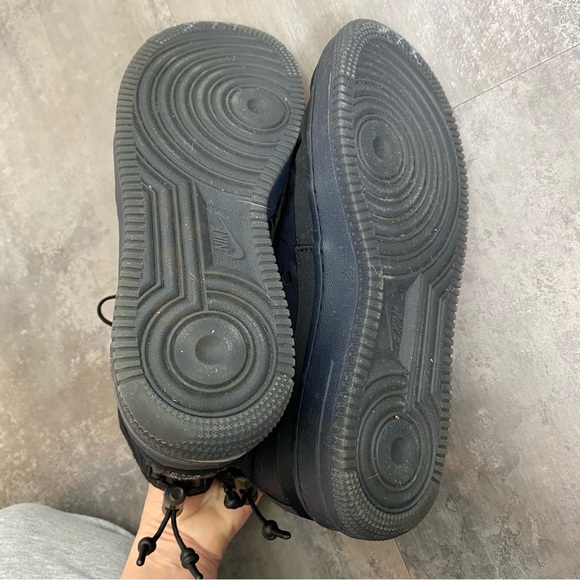 Nike Air Force 1‎ High Shell Sneakers in Black Graphite 7.5 - Picture 6 of 8